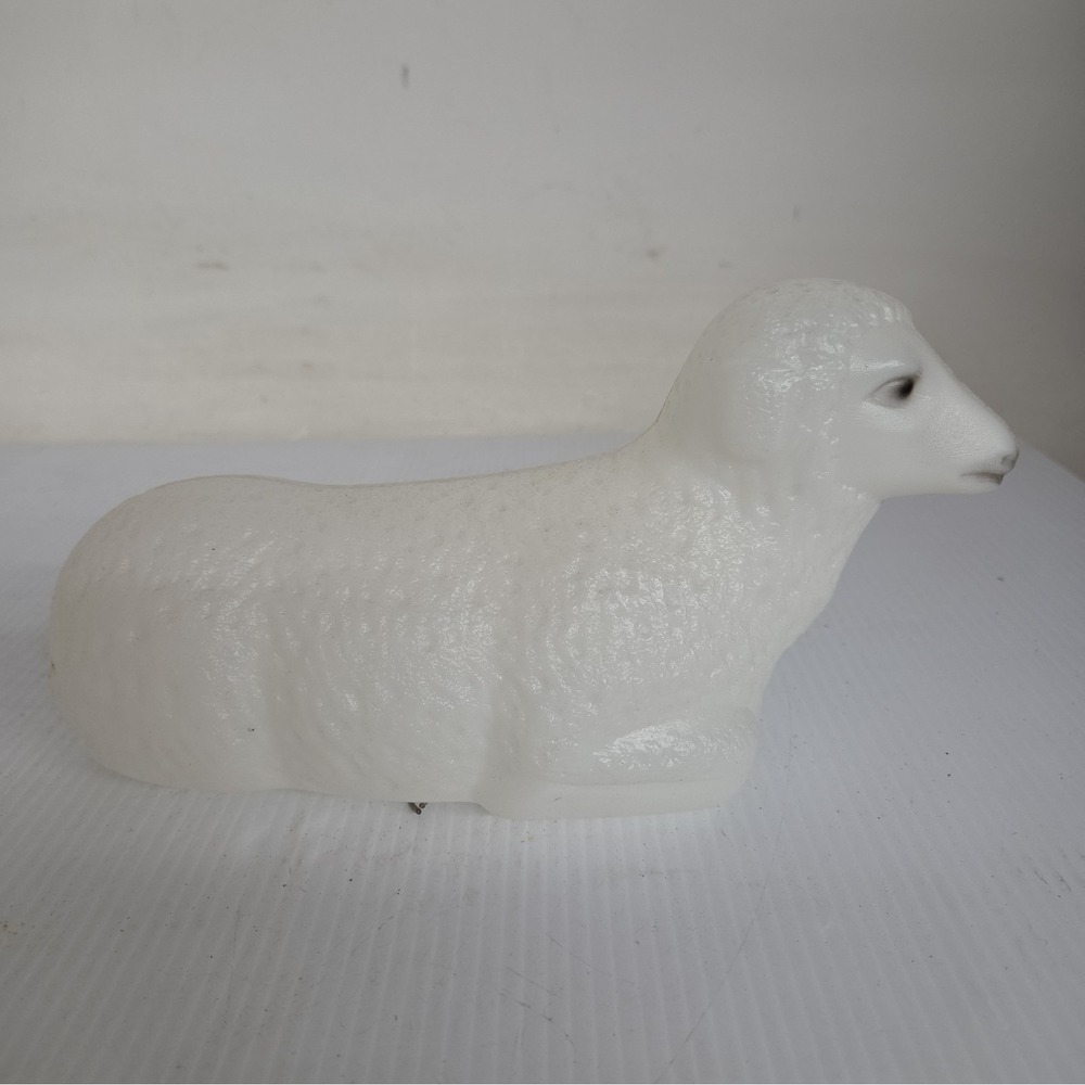 Vintage Empire 10" Tabletop Sheep Lamb Christmas Nativity Blow Mold Decoration
